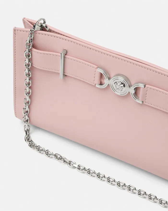 Mini Bags and Clutches Women Versace Medusa 03995 Clutch Light Pink