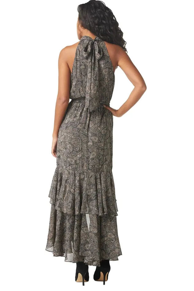 MISA Los Angeles ANEVA DRESS Paisley Shimmer Women Dresses