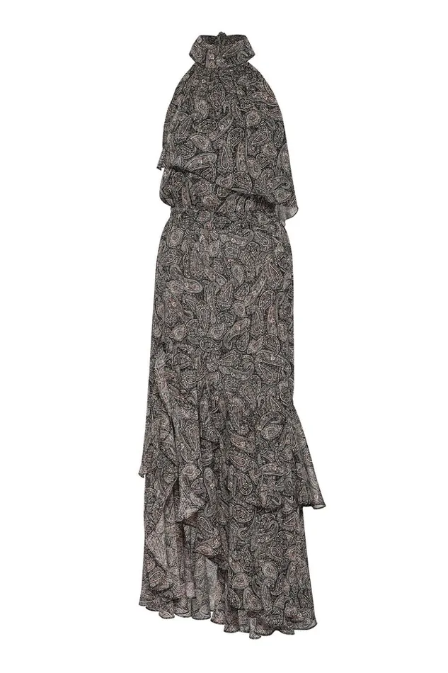 MISA Los Angeles ANEVA DRESS Paisley Shimmer Women Dresses