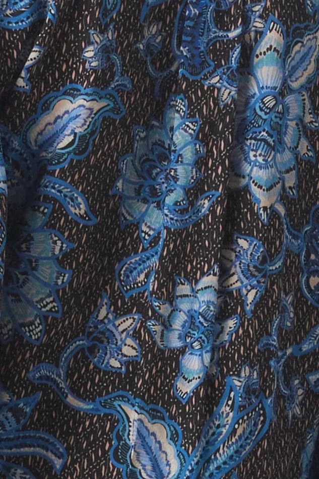 MISA Los Angeles BETTINA DRESS Blue Sunflower Women Dresses