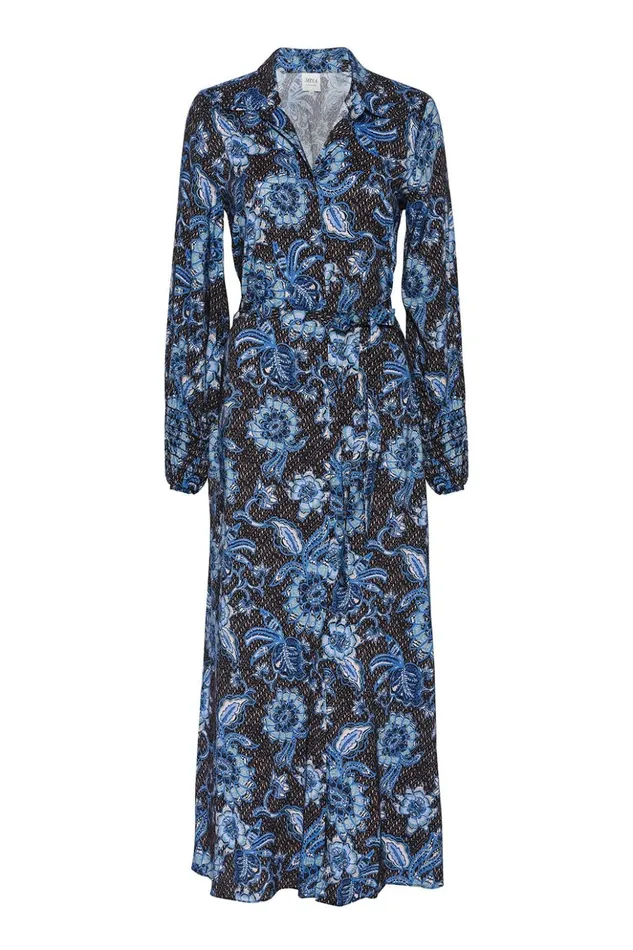 MISA Los Angeles BETTINA DRESS Blue Sunflower Women Dresses
