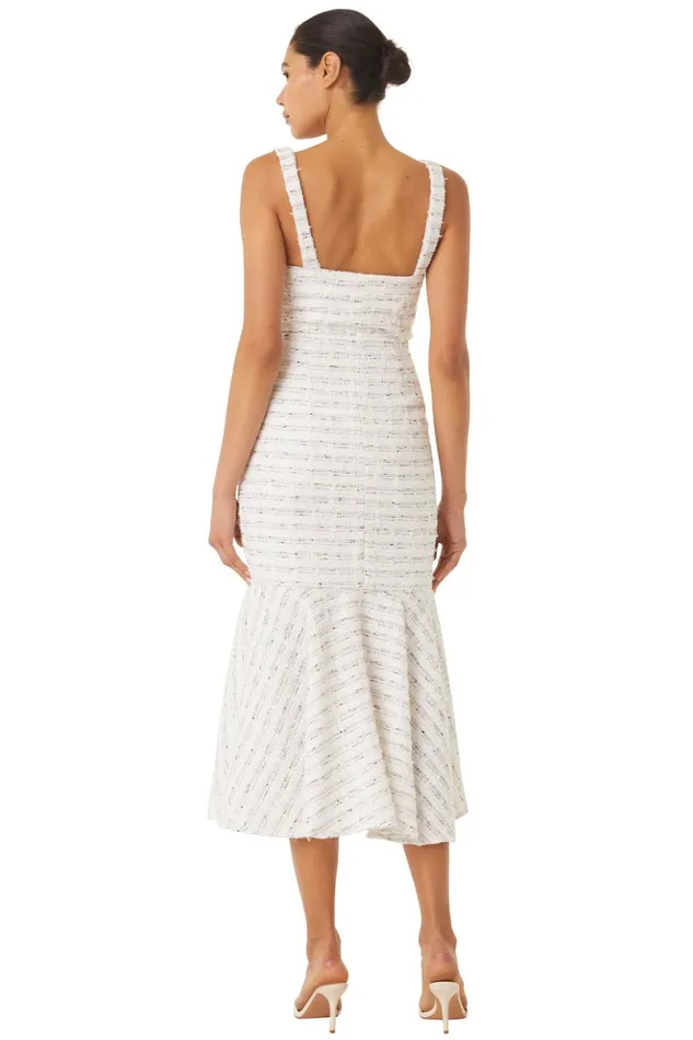 MISA Los Angeles ELKE DRESS Winter White Women Dresses