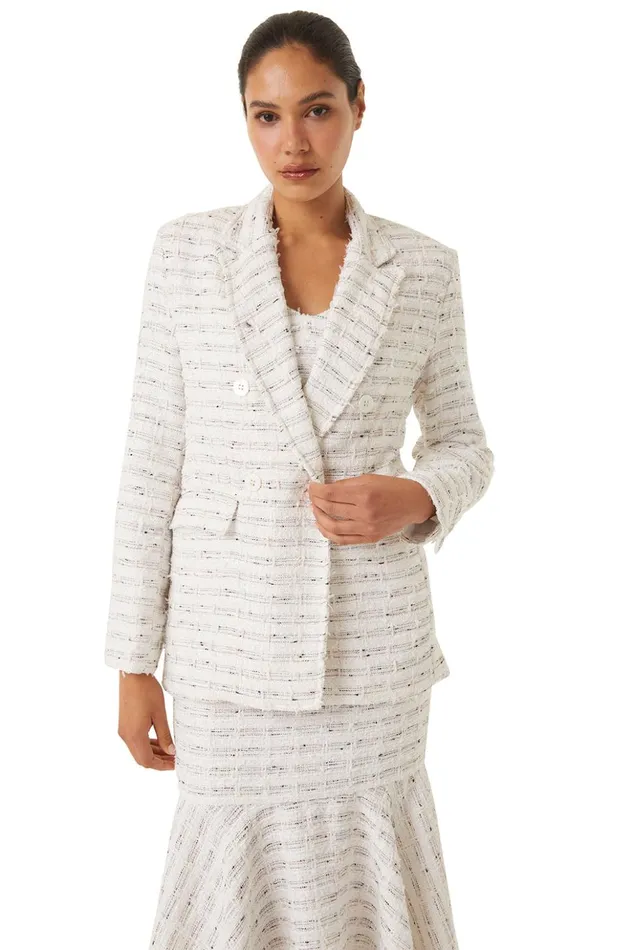 MISA Los Angeles ELKE DRESS Winter White Women Dresses
