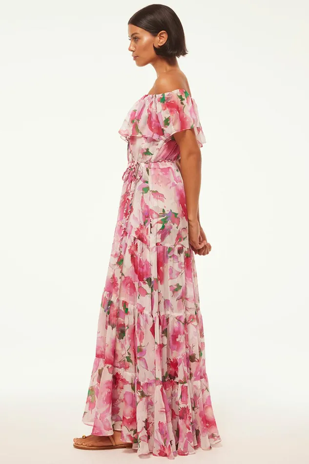 MISA Los Angeles ESTELLA DRESS Garden Fuchsia Women Dresses