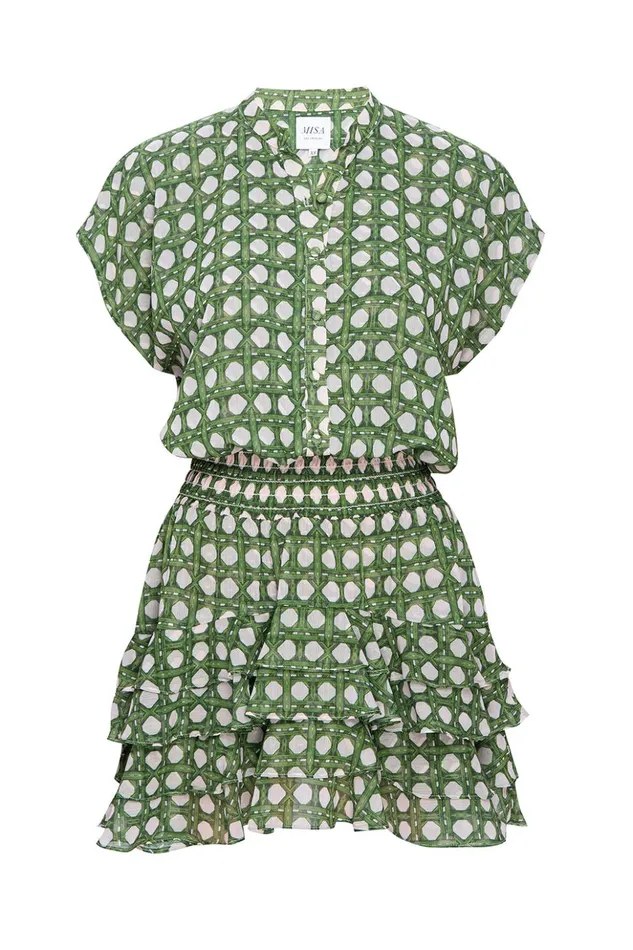 MISA Los Angeles EVIE DRESS Rattan Tile Women Dresses