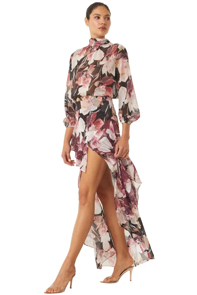 MISA Los Angeles FRANCA SKIRT Flora Tropical Mix Women Skirts and Shorts