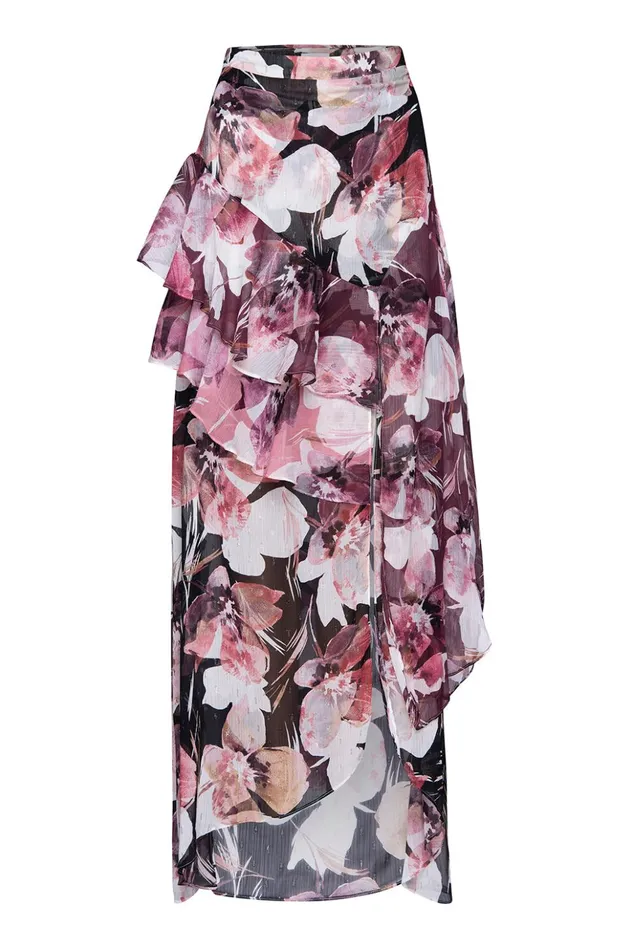 MISA Los Angeles FRANCA SKIRT Flora Tropical Mix Women Skirts and Shorts