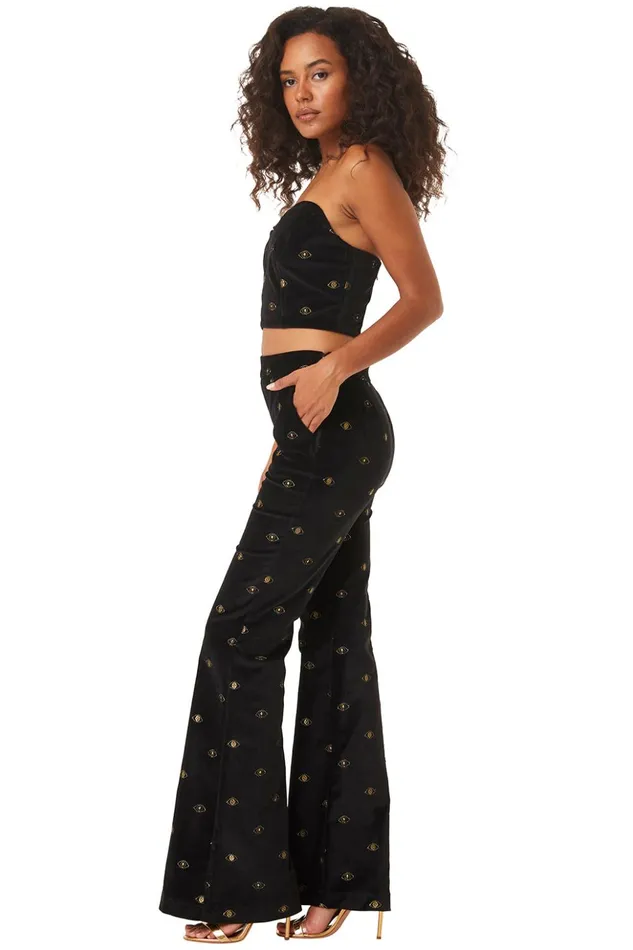 MISA Los Angeles GEORGIA BUSTIER Black Women Tops