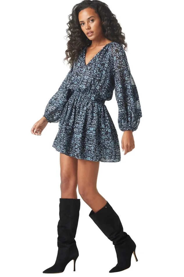 MISA Los Angeles KARLINA DRESS Nightshade Flora Women Dresses