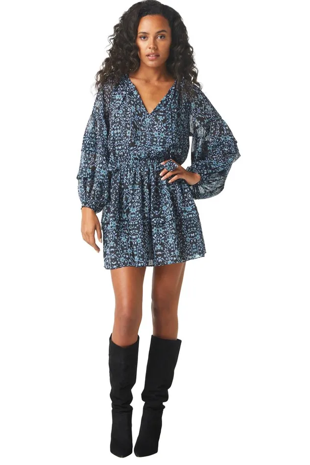 MISA Los Angeles KARLINA DRESS Nightshade Flora Women Dresses