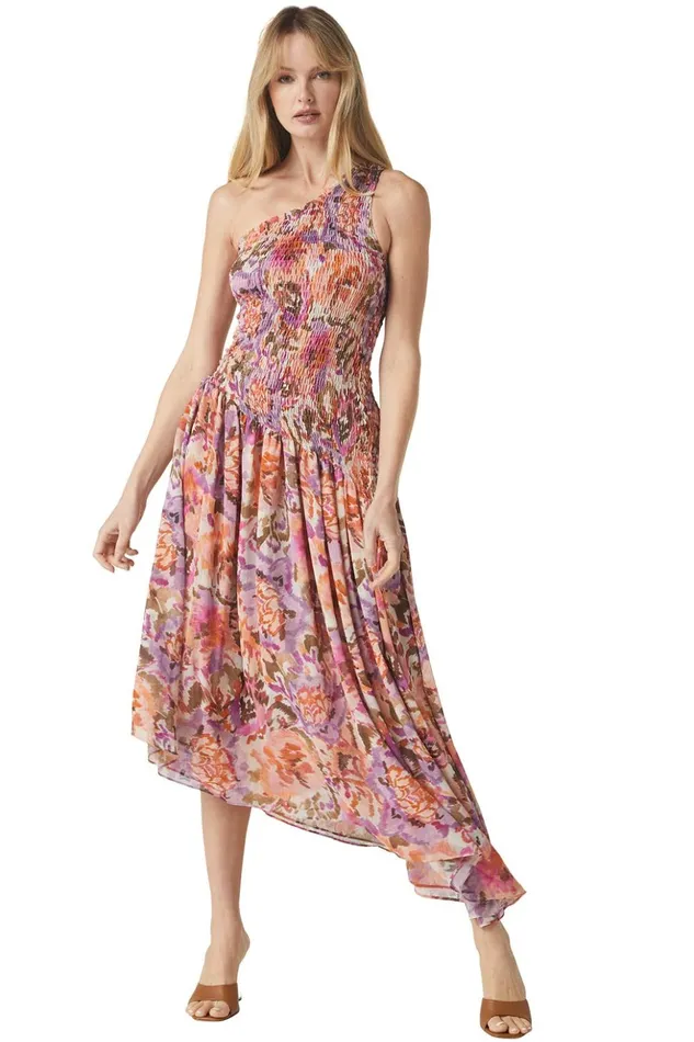 MISA Los Angeles LYDIA DRESS Sunset Blooms Women Dresses