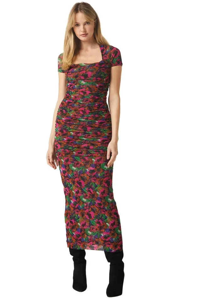 MISA Los Angeles MARILYN DRESS Jewel Tone Flora Women Dresses