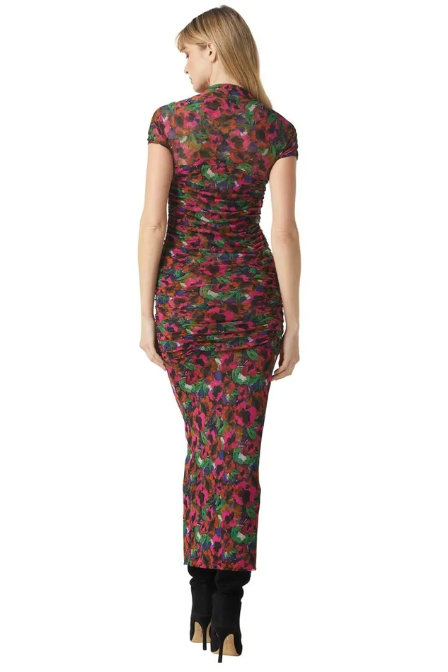 MISA Los Angeles MARILYN DRESS Jewel Tone Flora Women Dresses