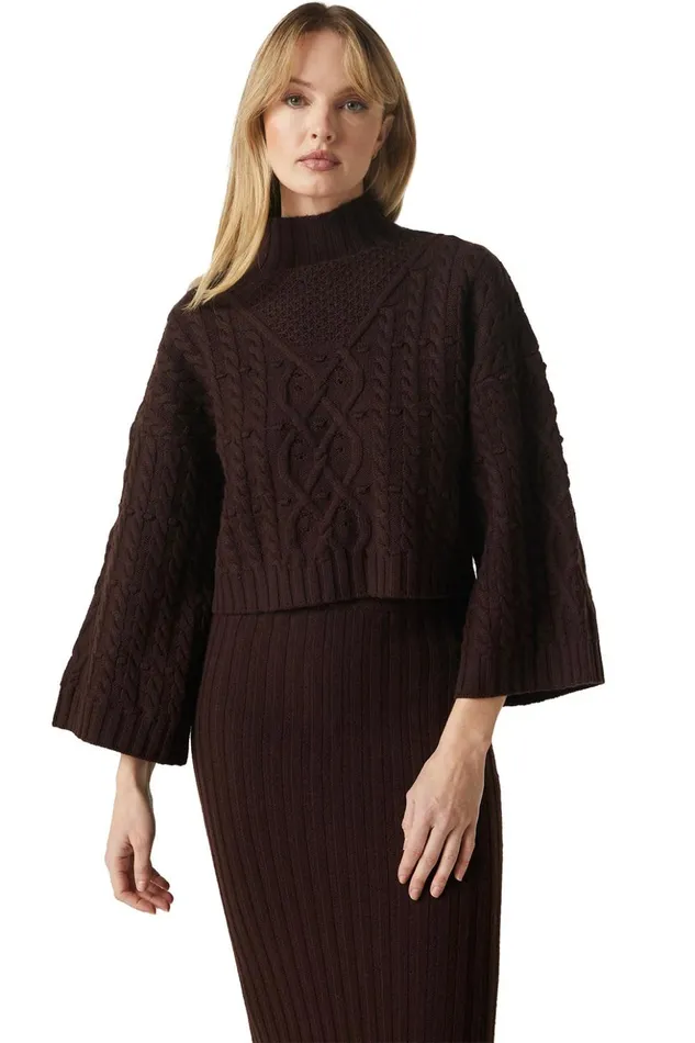 MISA Los Angeles OONA SWEATER Hunter Green Women Tops