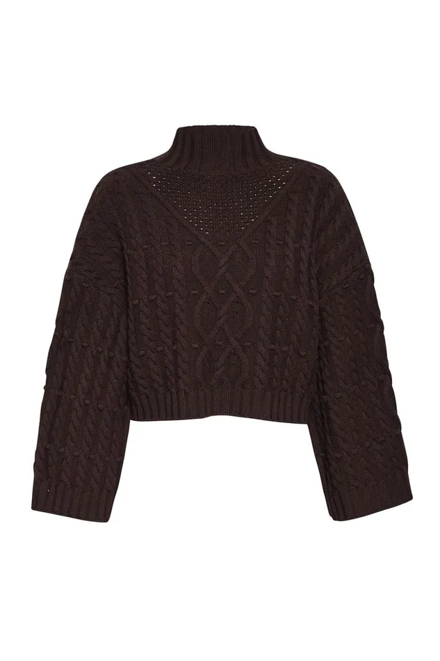 MISA Los Angeles OONA SWEATER Hunter Green Women Tops