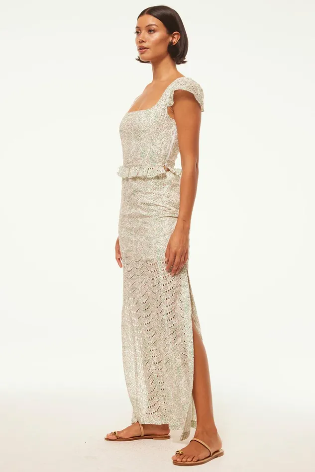 MISA Los Angeles SORA TOP Dewdrop Eyelet Women Tops