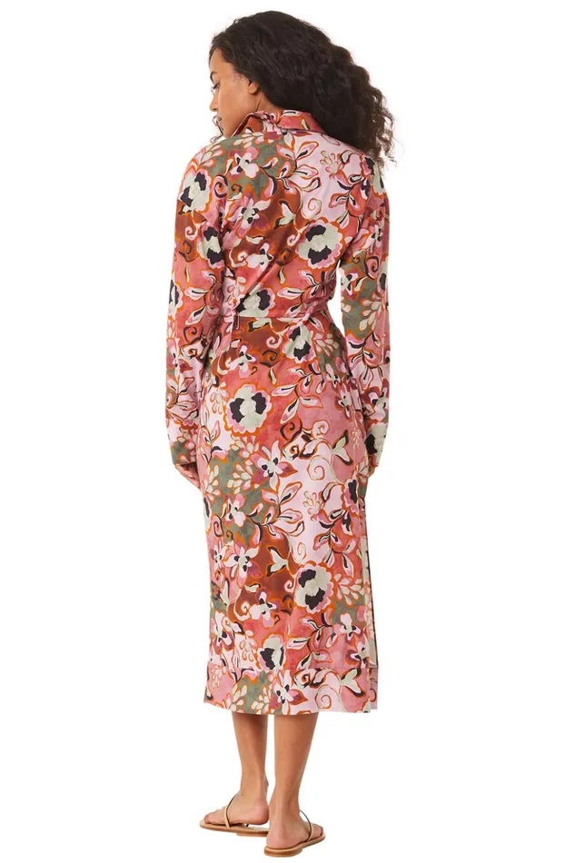 MISA Los Angeles SUNG DRESS Resort Batik Cotton Rayon Women Dresses