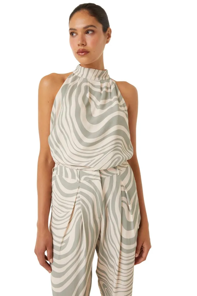 MISA Los Angeles YVAN TOP Ivory Women Tops