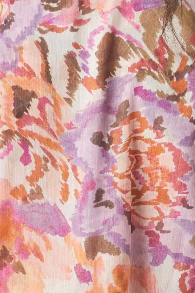 MISA Los Angeles ZADORA SKIRT Sunset Blooms Women Skirts and Shorts