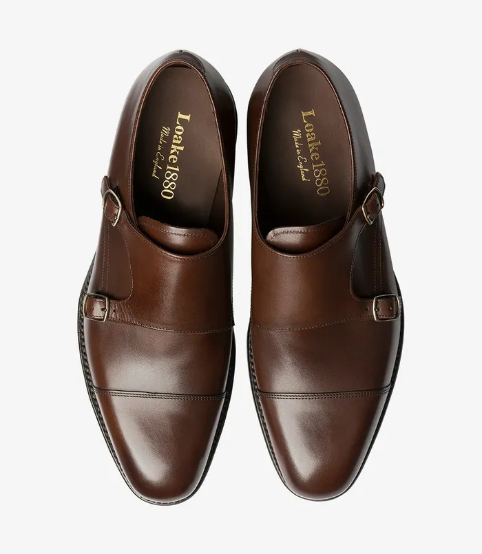 Monk Shoes Men Loake Cannon Dark Brown Monk Shoes Men Loake Cannon Dark Brown