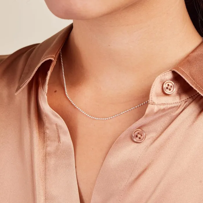 Necklaces Women Alex And Ani Delicate Ball Chain Necklace Rose Gold