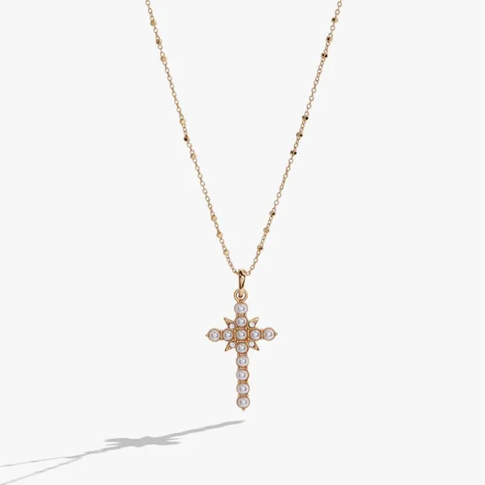 Necklaces Women Alex And Ani Divine Guides Cross Pendant Necklace Gold