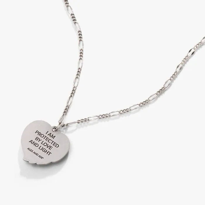 Necklaces Women Alex And Ani Family Forever039 Angel Wing Heart Pendant Necklace Rafaelian Silver