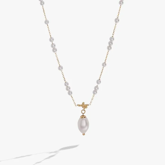 Necklaces Women Alex And Ani Mother Of Pearl Beaded Necklace Stainless Steel Gold