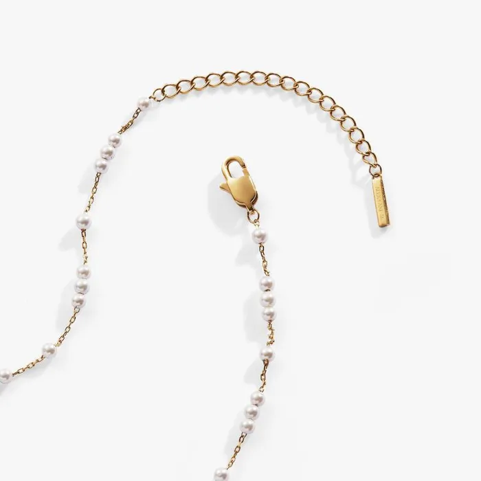 Necklaces Women Alex And Ani Mother Of Pearl Beaded Necklace Stainless Steel Gold