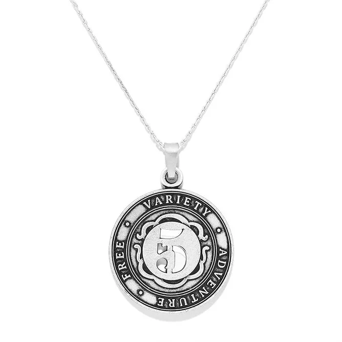 Necklaces Women Alex And Ani Number 5 Necklace Expandable Rafaelian Silver