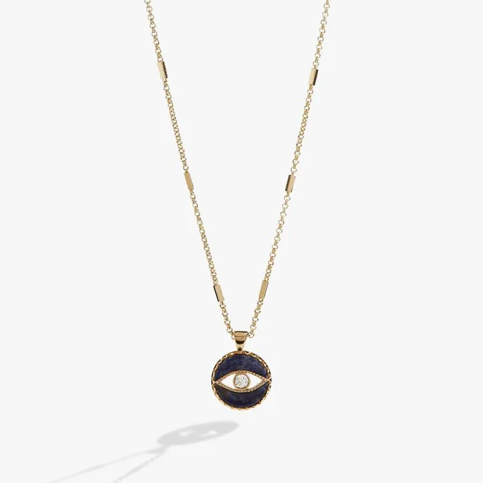 Necklaces Women Alex And Ani Sodalite Evil Eye Necklace Gold