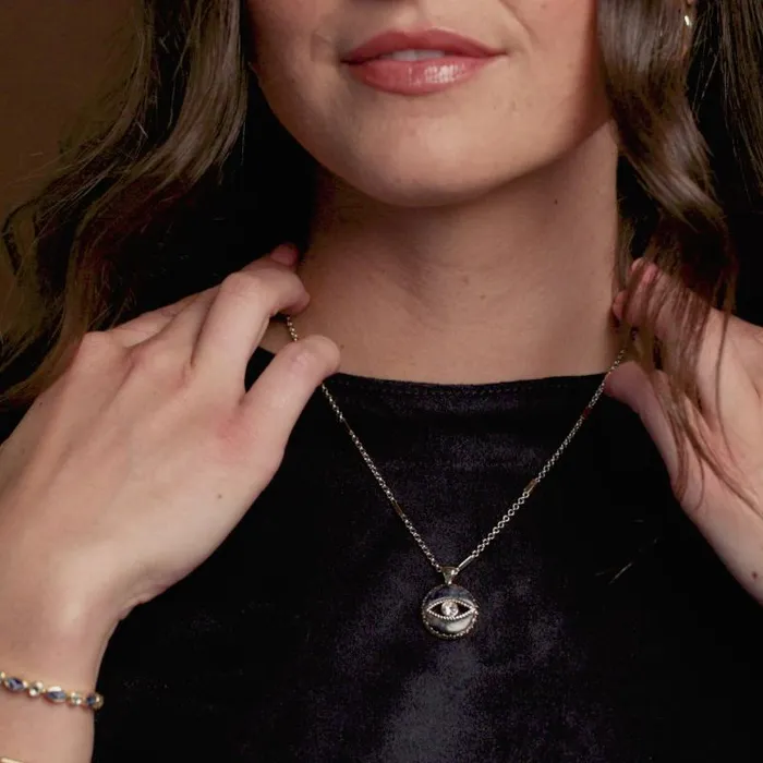 Necklaces Women Alex And Ani Sodalite Evil Eye Necklace Gold