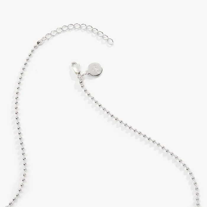 Necklaces Women Alex And Ani Textured Border Dog Tag Necklace Silver