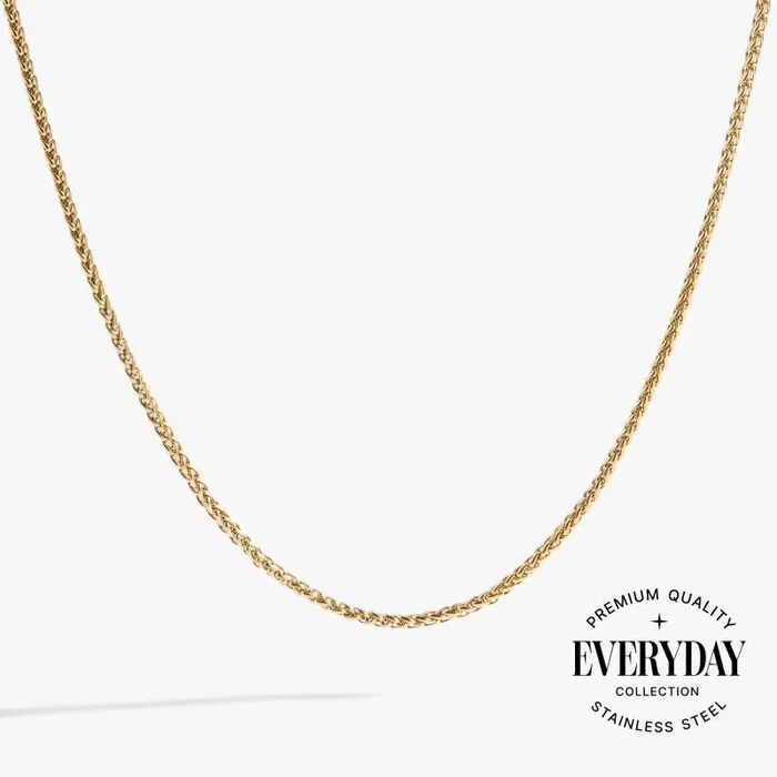 Necklaces Women Alex And Ani Wheat Chain Charm and Layering Necklace Stainless Steel Gold