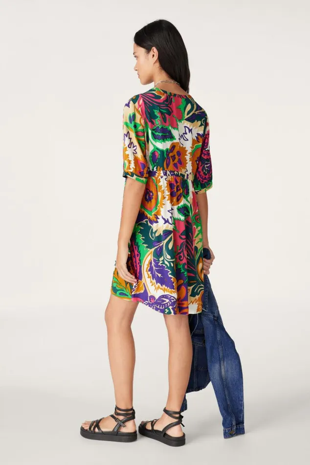 NillyShort Gathered Dress Clothing Baandsh Dresses