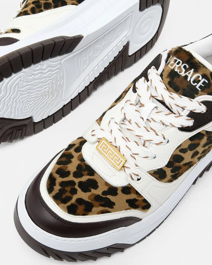 Odissea Men Versace Leopard Odissea Sneakers Animalier