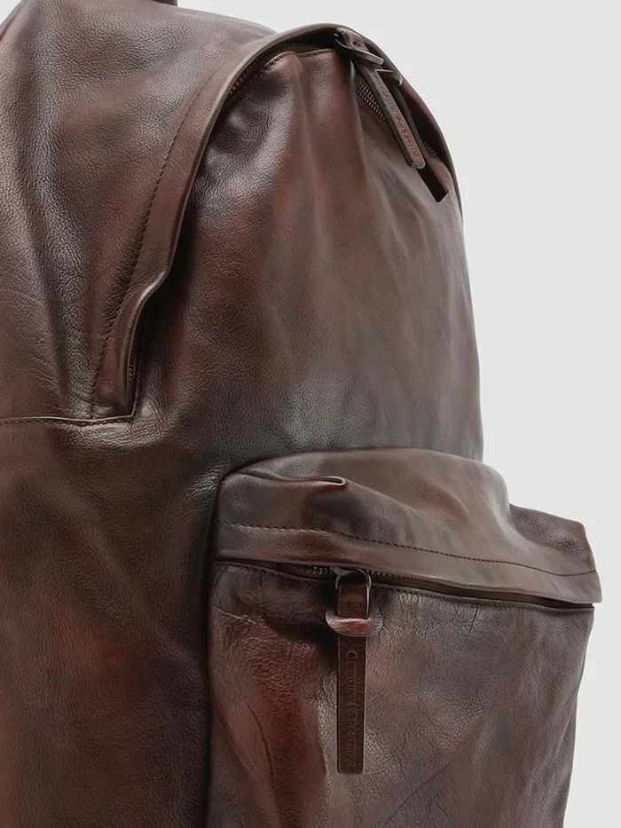 Officine Creative Backpacks OC PACK M13 Brown Leather Backpack 8211 WomenMen Officine Creative Backpacks OC PACK M13 Brown Leather Backpack 8211 WomenMen