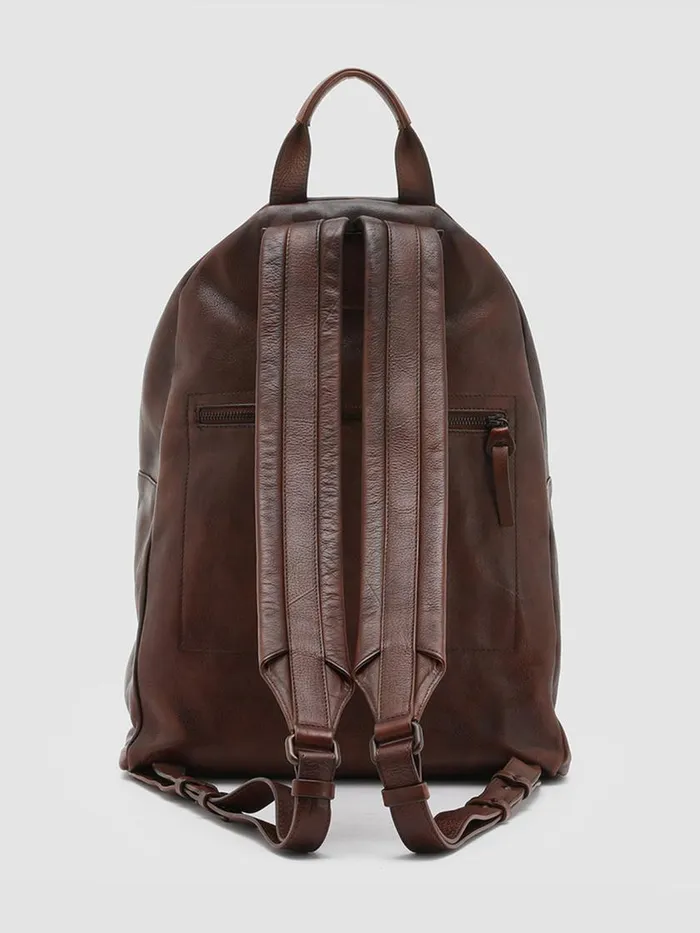 Officine Creative Backpacks OC PACK M13 Brown Leather Backpack 8211 WomenMen Officine Creative Backpacks OC PACK M13 Brown Leather Backpack 8211 WomenMen