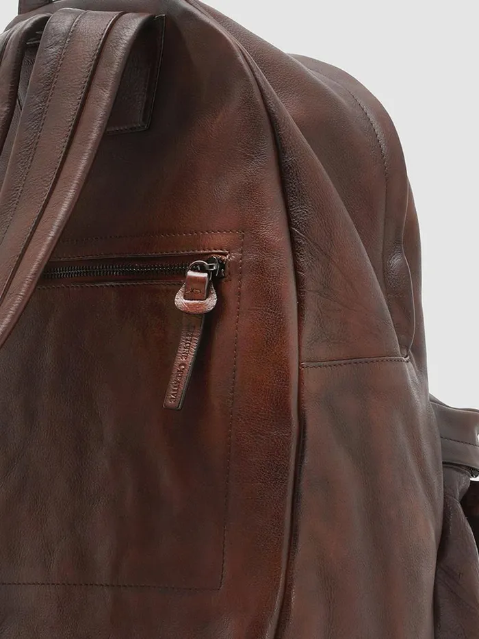Officine Creative Backpacks OC PACK M13 Brown Leather Backpack 8211 WomenMen Officine Creative Backpacks OC PACK M13 Brown Leather Backpack 8211 WomenMen