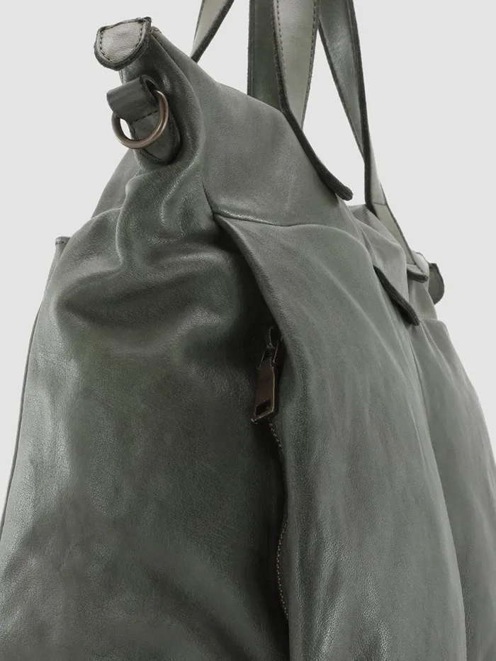 Officine Creative Bags HELMET 27 Dephts Green Leather Tote Bag 8211 Men