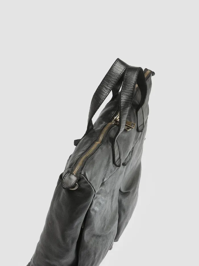 Officine Creative Bags HELMET 27 Nero Black Leather Tote Bag 8211 Men