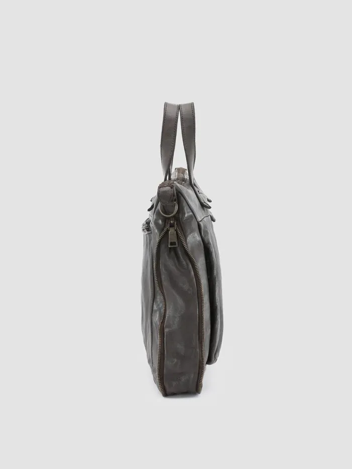 Officine Creative Bags HELMET 29 Ebano Brown Leather Briefcase 8211 Men