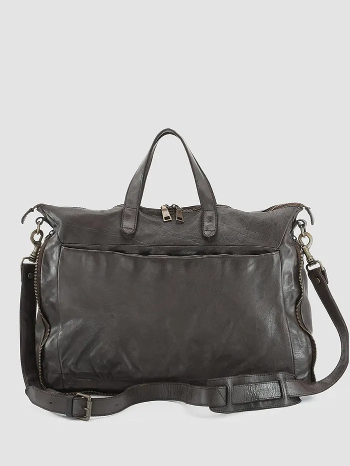 Officine Creative Bags HELMET 29 Ebano Brown Leather Briefcase 8211 Men
