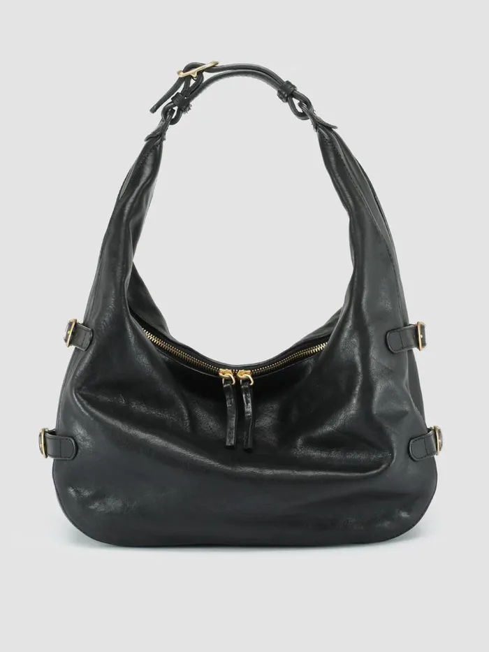 Officine Creative Bags JULIE 001 Nero Black Leather Shoulder Bag 8211 Women