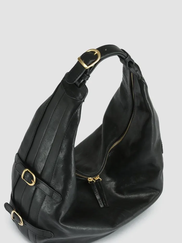 Officine Creative Bags JULIE 001 Nero Black Leather Shoulder Bag 8211 Women
