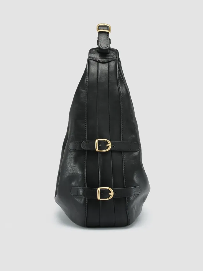 Officine Creative Bags JULIE 001 Nero Black Leather Shoulder Bag 8211 Women