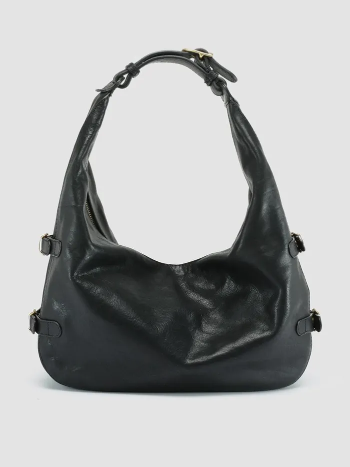 Officine Creative Bags JULIE 001 Nero Black Leather Shoulder Bag 8211 Women