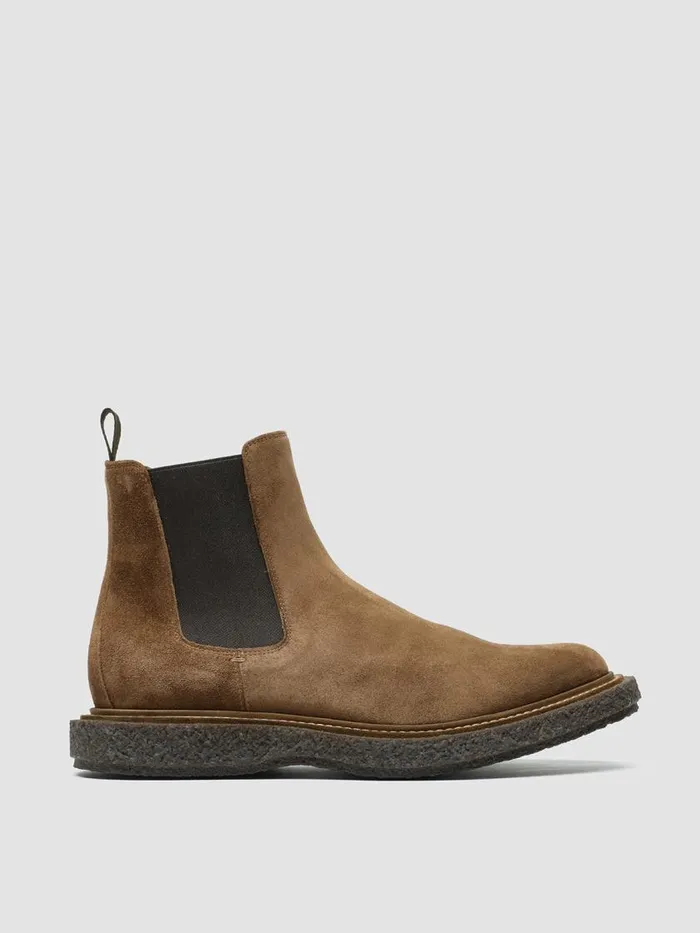 Officine Creative Boots and Ankle Boots BULLET 002 Castagno Brown Suede Chelsea Boots 8211 Men Officine Creative Boots and Ankle Boots BULLET 002 Castagno Brown Suede Chelsea Boots 8211 Men