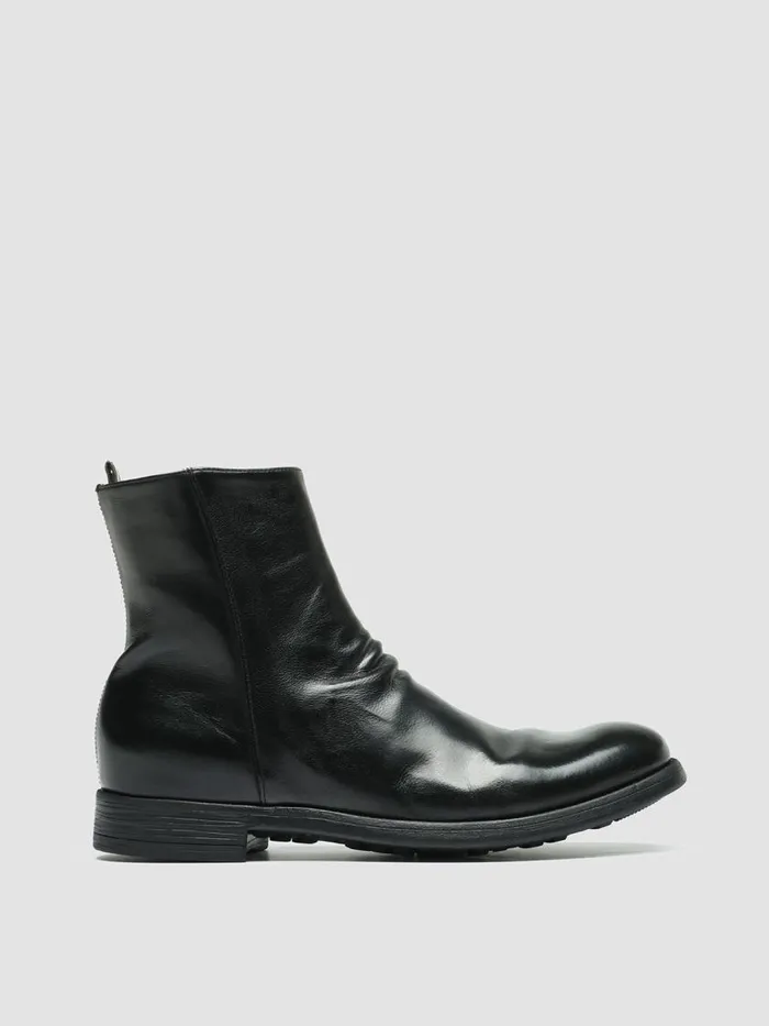 Officine Creative Boots and Ankle Boots CHRONICLE 058 Nero Black Leather Zip Boots 8211 Men Officine Creative Boots and Ankle Boots CHRONICLE 058 Nero Black Leather Zip Boots 8211 Men
