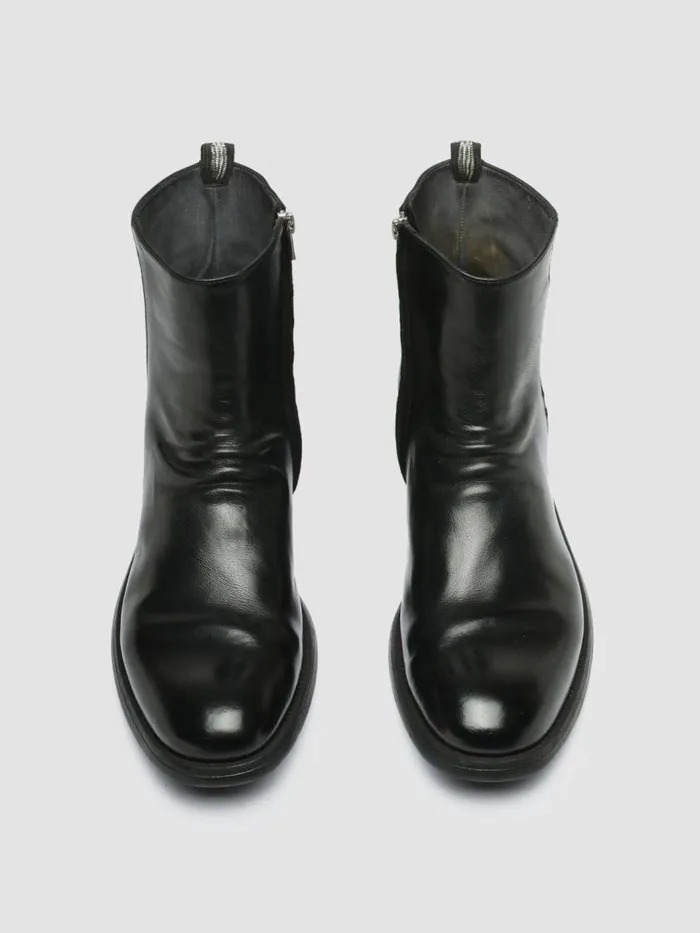 Officine Creative Boots and Ankle Boots CHRONICLE 058 Nero Black Leather Zip Boots 8211 Men Officine Creative Boots and Ankle Boots CHRONICLE 058 Nero Black Leather Zip Boots 8211 Men